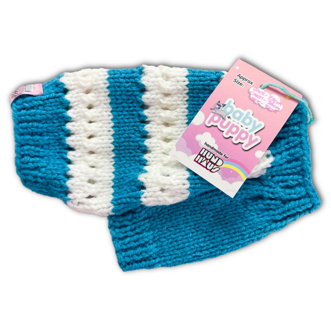 Baby Puppy Winter Wear - Santorini Stripe (22cmx36cmx21cm)