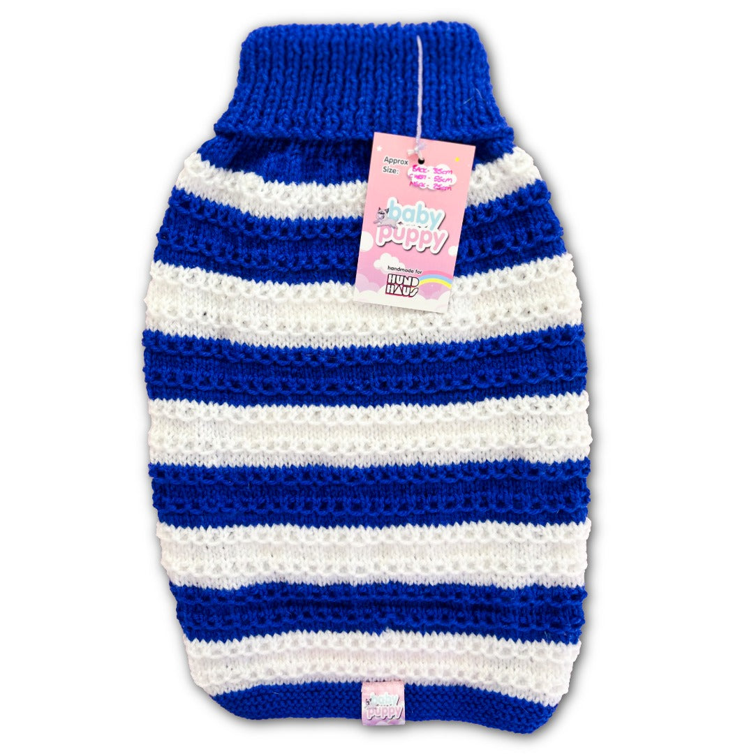 Baby Puppy Winter Wear - Sailor Stripe (35cmx55cmx25cm)