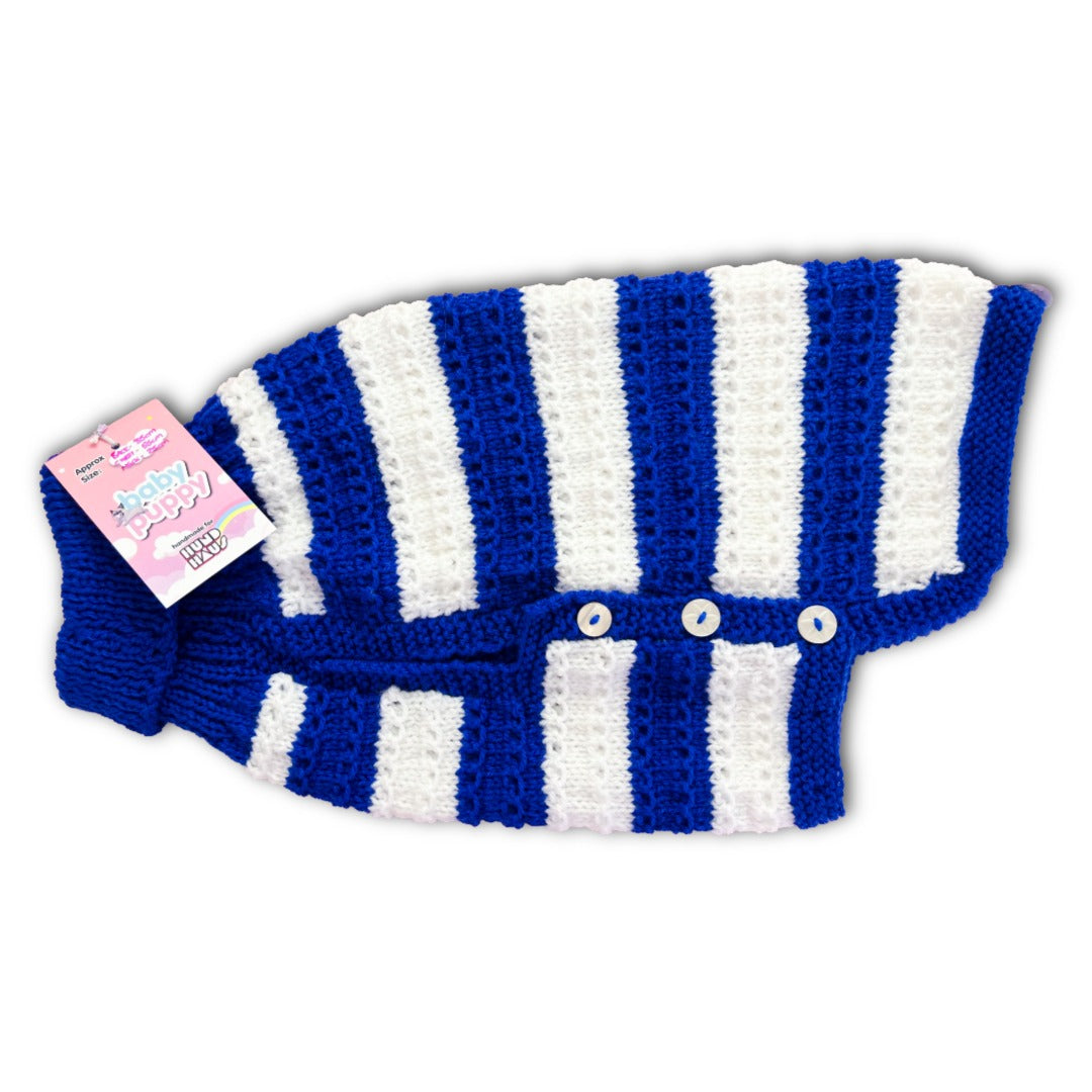 Baby Puppy Winter Wear - Sailor Stripe (35cmx55cmx25cm)