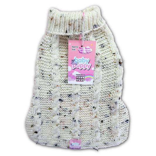 Baby Puppy Winter Wear - Oatmeal (30cmx41cmx21cm)