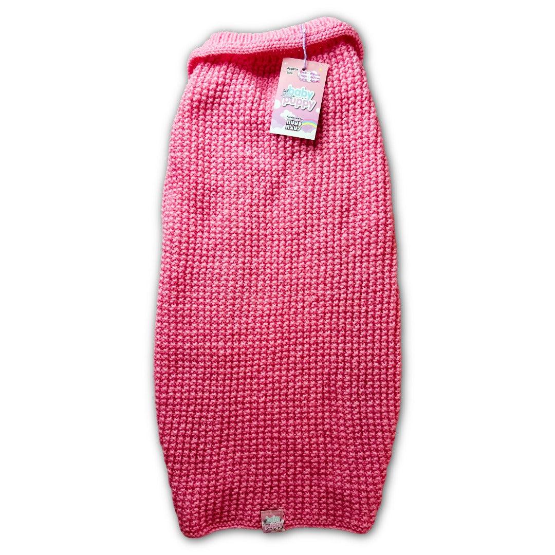 Baby Puppy Winter Wear- Pink Elephant (58cmx60cmx40cm)