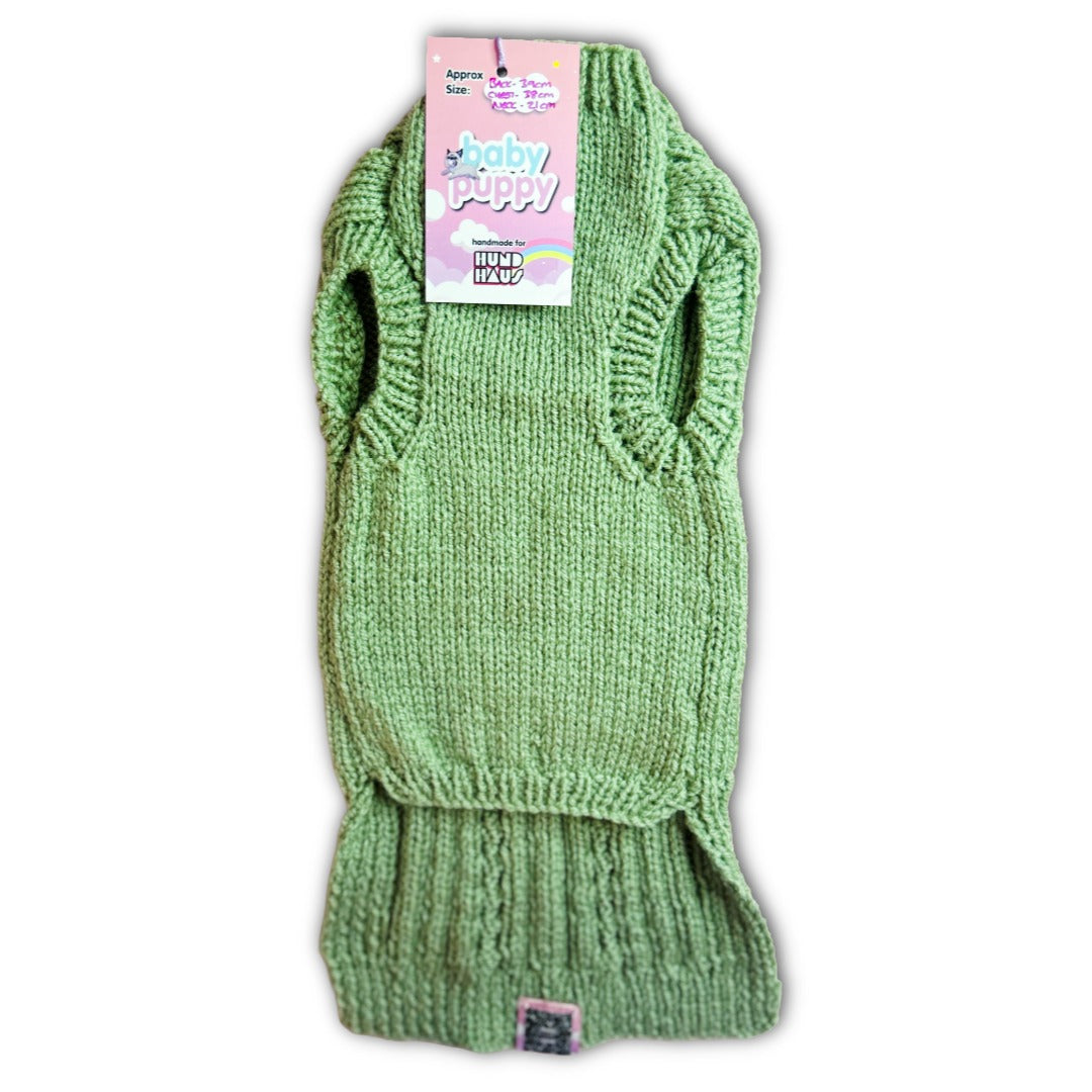 Baby Puppy Winter Wear - Sage (39cmx38cmx21cm)