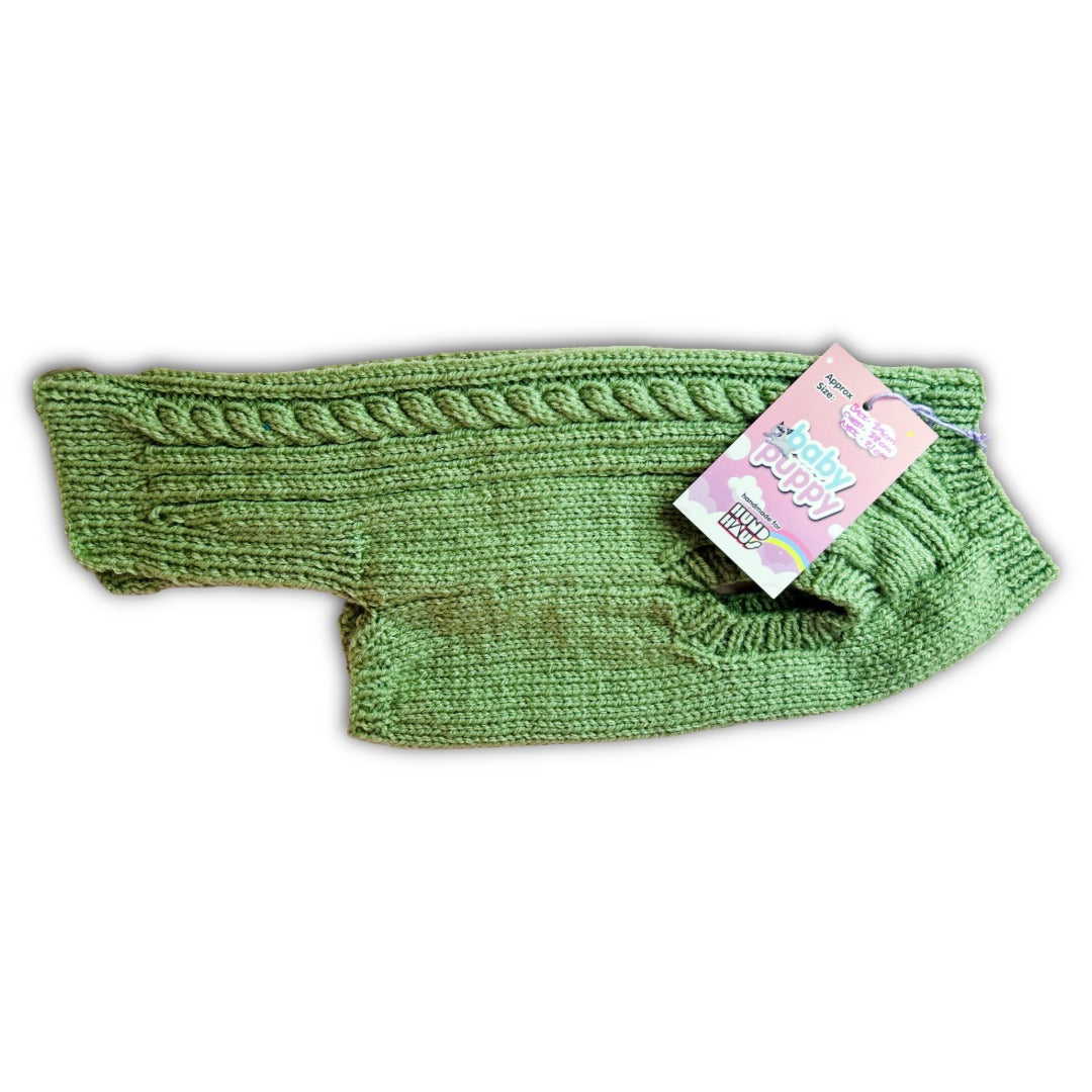 Baby Puppy Winter Wear - Sage (39cmx38cmx21cm)