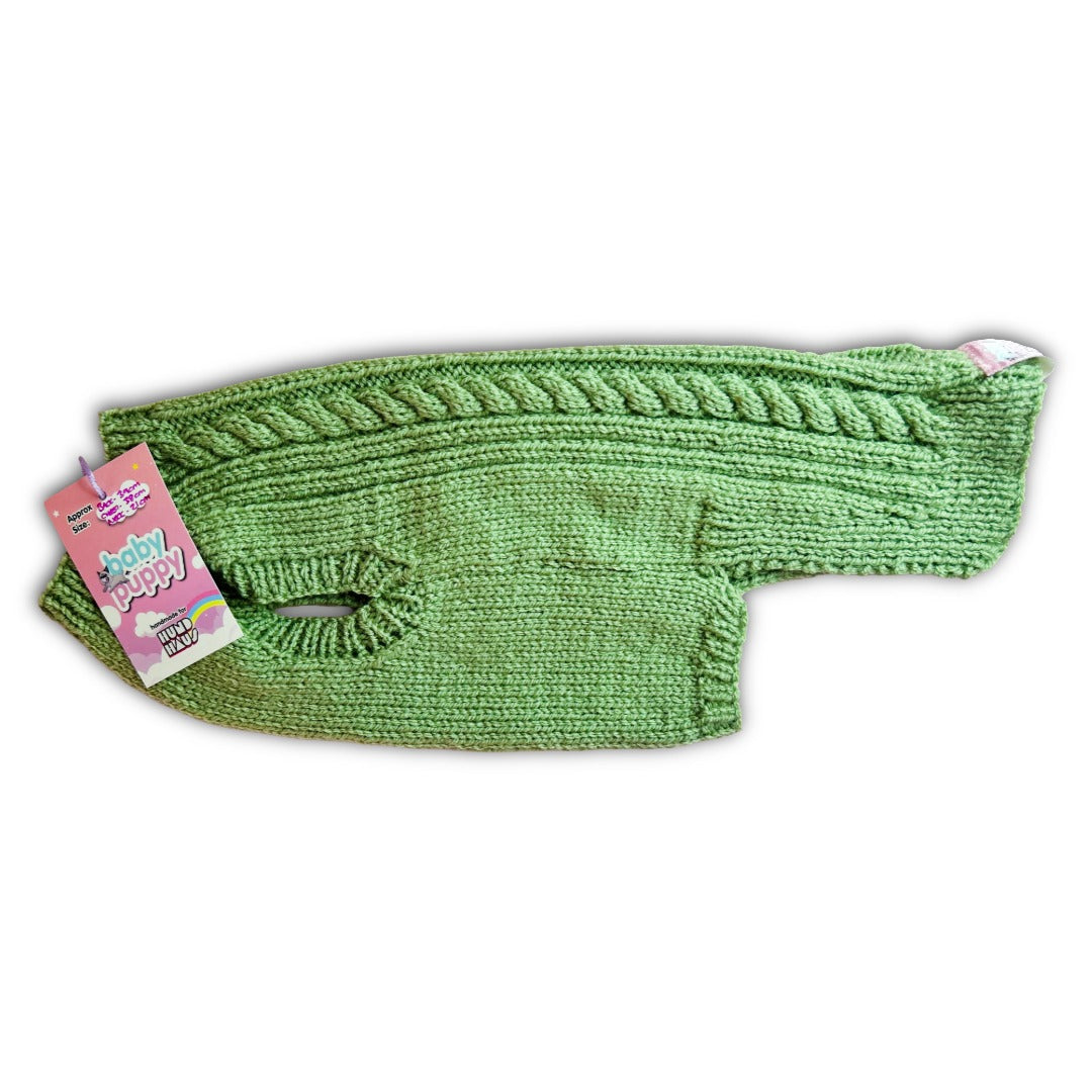 Baby Puppy Winter Wear - Sage (39cmx38cmx21cm)