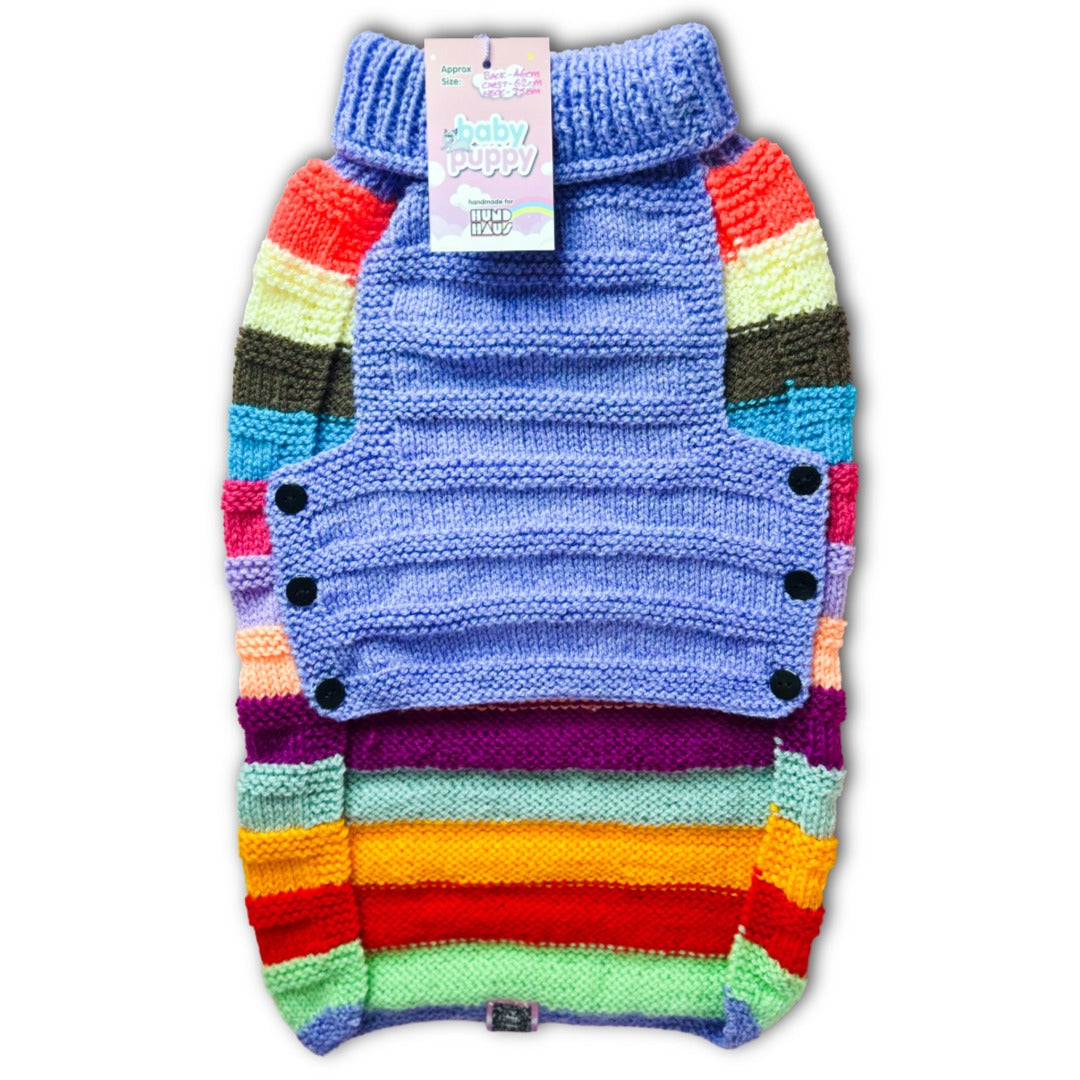 Baby Puppy Winter Wear - Multi Stripe Bold(46cmx62cmx35cm)