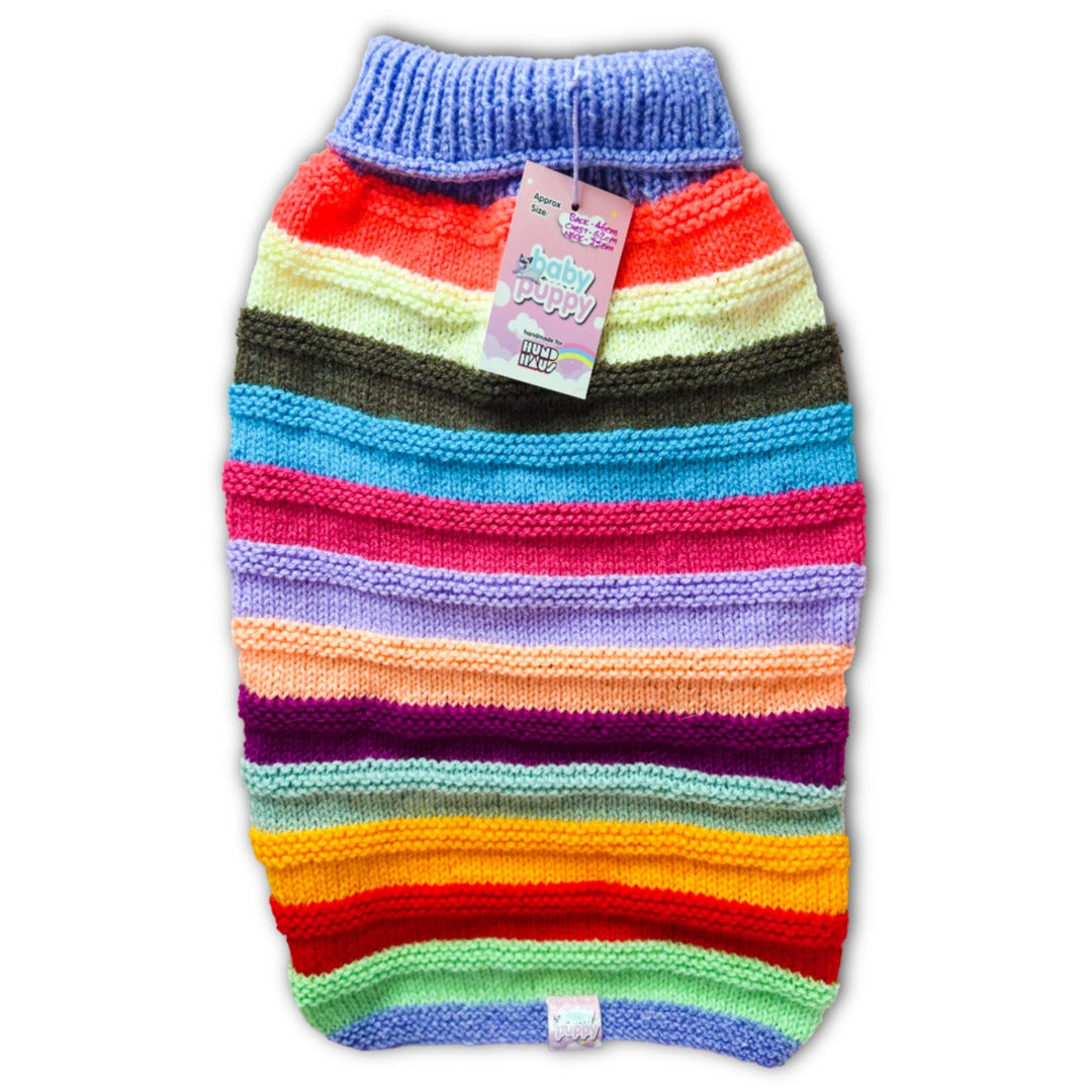 Baby Puppy Winter Wear - Multi Stripe Bold(46cmx62cmx35cm)