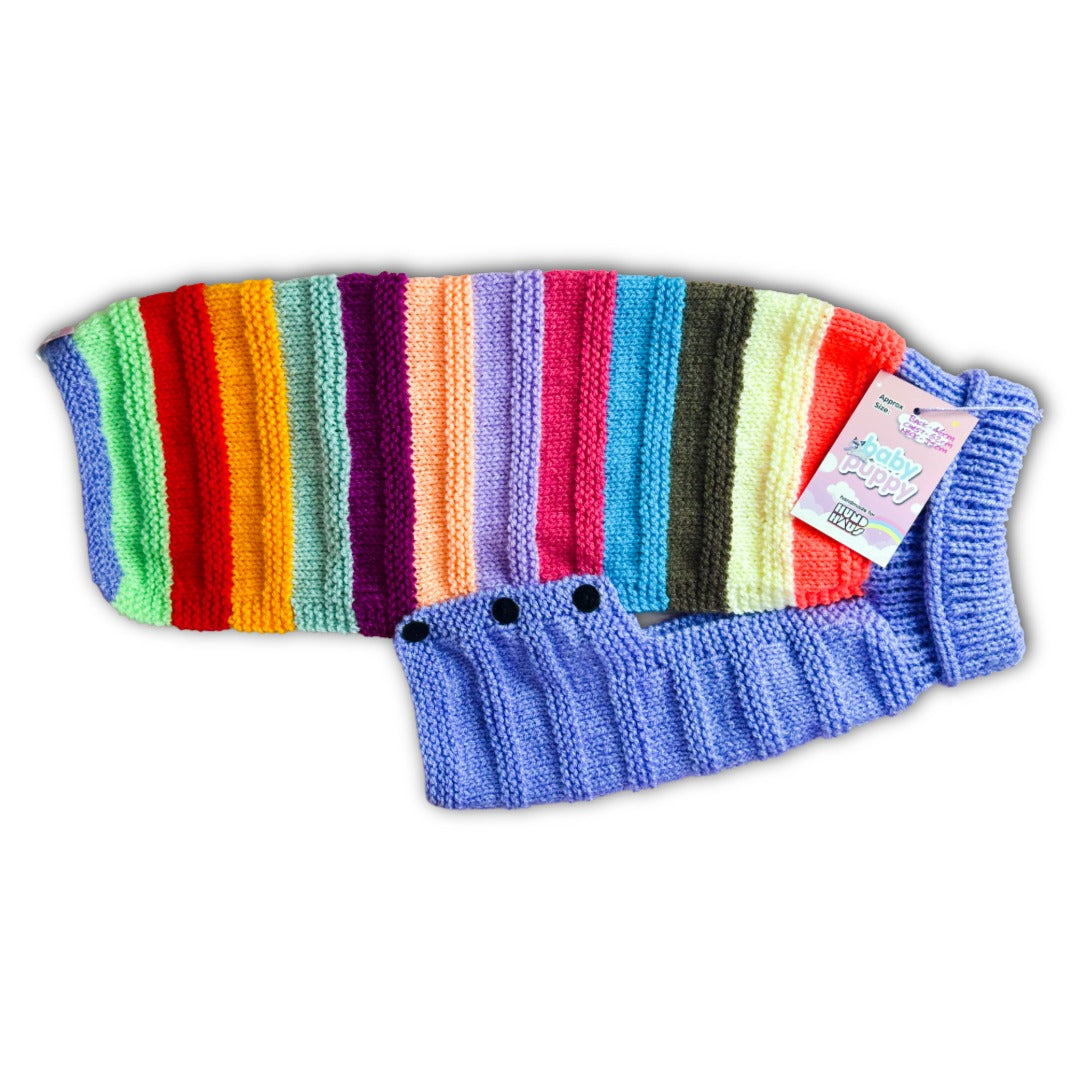 Baby Puppy Winter Wear - Multi Stripe Bold(46cmx62cmx35cm)