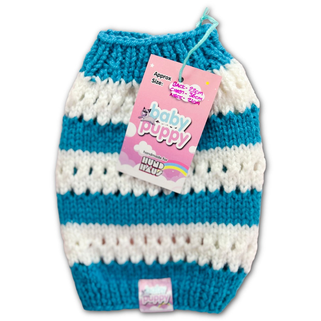 Baby Puppy Winter Wear - Santorini Stripe (22cmx36cmx21cm)