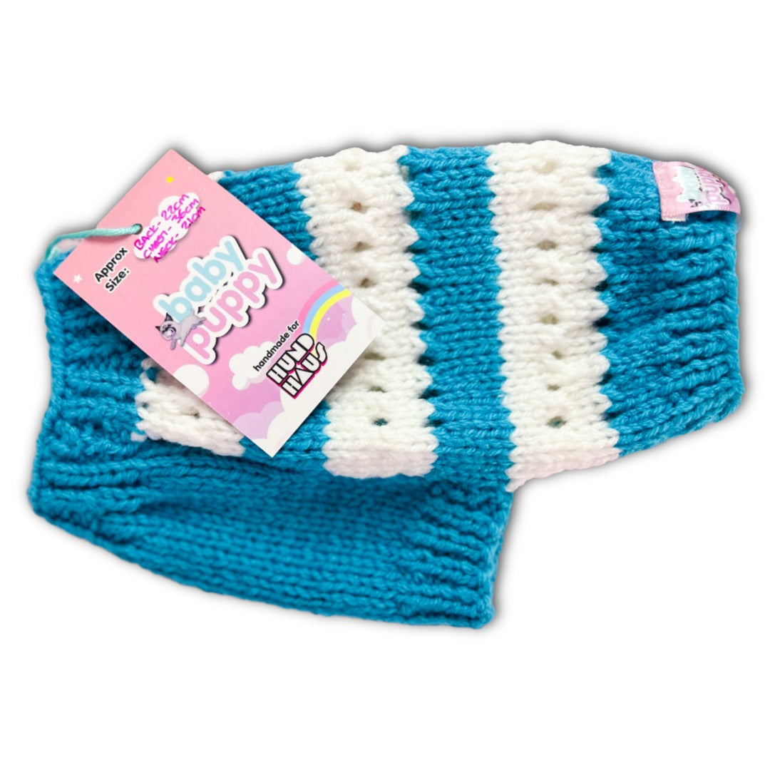 Baby Puppy Winter Wear - Santorini Stripe (22cmx36cmx21cm)