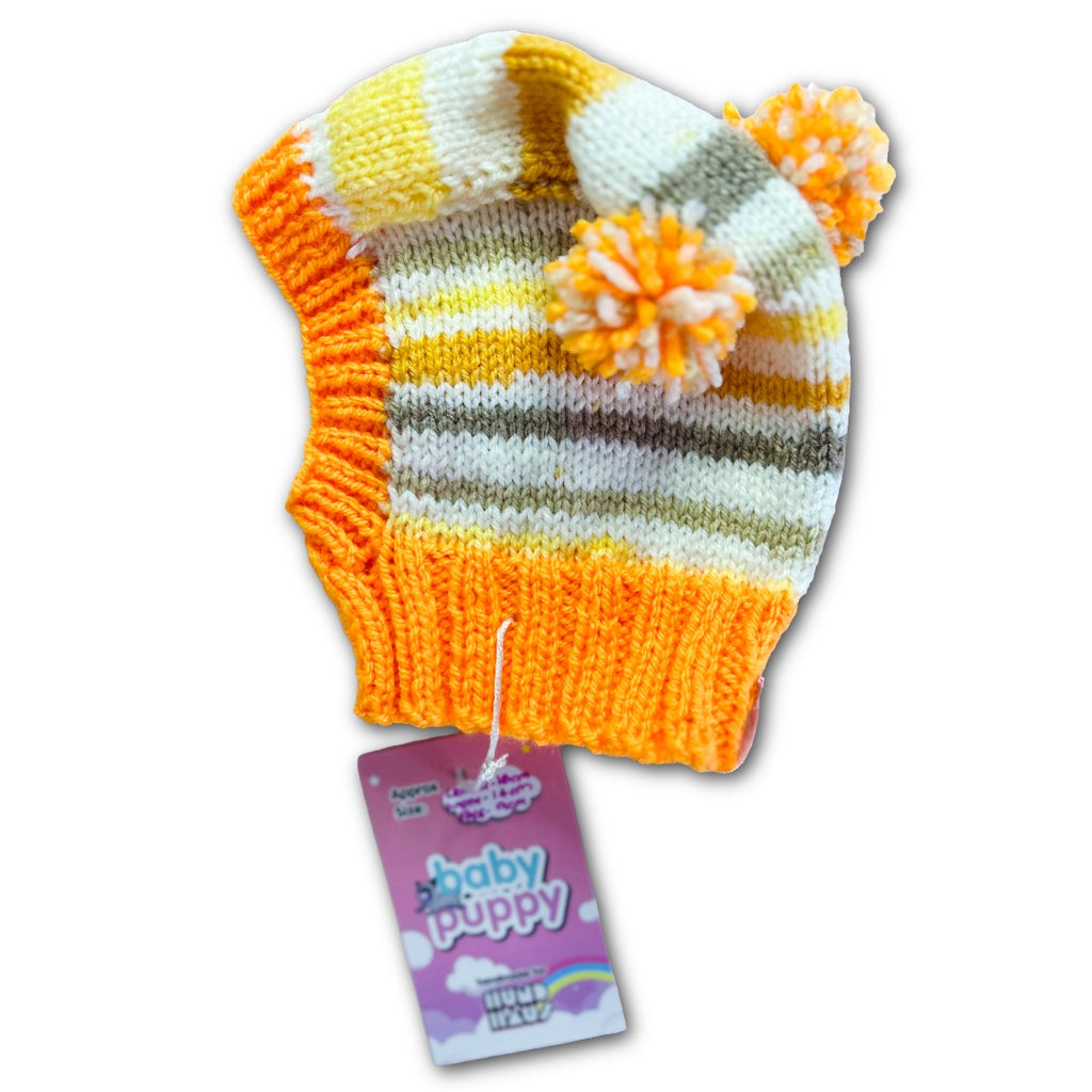 Baby Puppy Winter Bonnet - Pumpkin Spice (16cmx14cmx9cm)