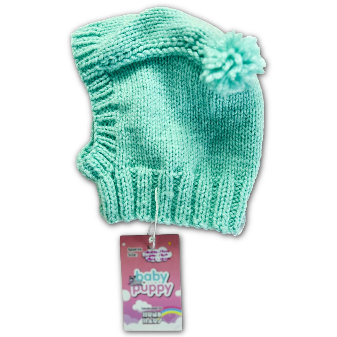 Baby Puppy Winter Bonnet - Soft Mint (17cmx17cmx14cm)